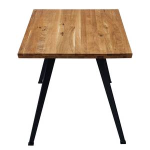 Eettafel MilingWOOD massief eikenhout/metaal - eikenhout/zwart - Breedte: 180 cm