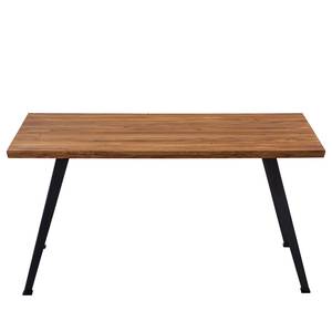 Eettafel MilingWOOD massief eikenhout/metaal - eikenhout/zwart - Breedte: 160 cm