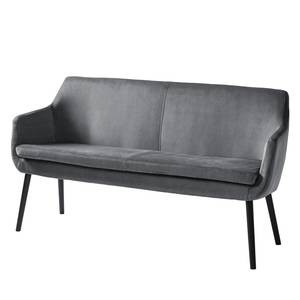 Banquette NICHOLAS Velours Vilda: Gris foncé