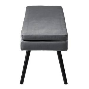 Banc NICHOLAS Velours Vilda: Gris foncé