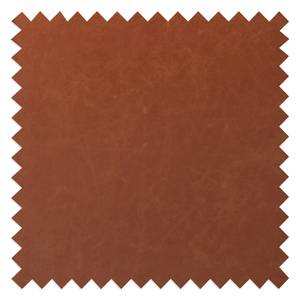 Sedia imbottita Livaras Pelle/Rovere Massello - marrone Vintage/Rovere - Similpelle Reena: cognac - Set da 2