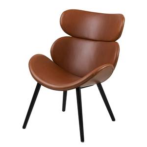 Fauteuil Montola VII Imitation cuir - Cognac