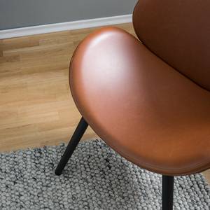 Fauteuil Montola VII Imitation cuir - Cognac