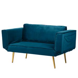 Divano letto Behram III velluto - Color blu marino