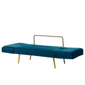 Divano letto Behram III velluto - Color blu marino