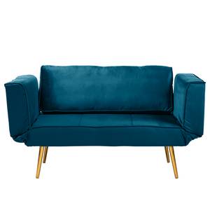 Schlafsofa Behram III Samt - Marineblau