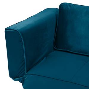 Slaapfauteuil Behram III fluweel - Marineblauw