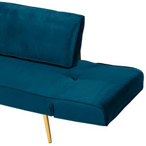 Divano letto Behram III velluto - Color blu marino