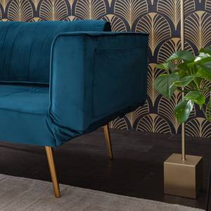 Schlafsofa Behram III Samt - Marineblau