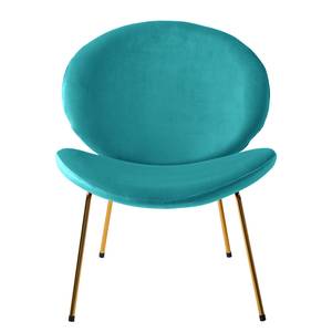 Fauteuil Zadar I fluweel - Turquoise