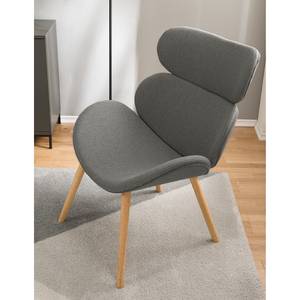 Fauteuil Montola V geweven stof - lichtgrijs