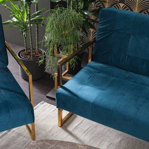 Slaapfauteuil Cocora I fluweel - marineblauw