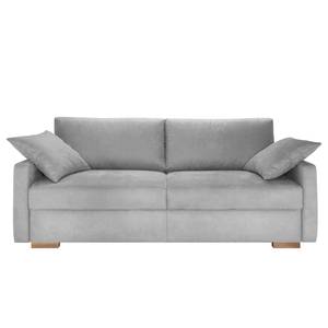 Boxspring-Schlafsofa Runcorn Antiklederlook - Platin