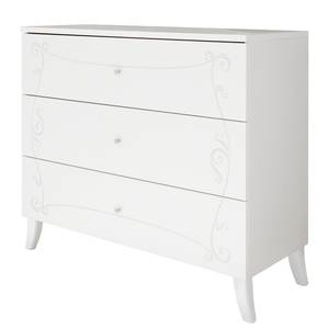 Commode Olema Blanc - Bois manufacturé - 104 x 92 x 46 cm