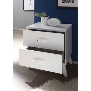 Table de chevet Soyana Blanc - Bois manufacturé - 51 x 56 x 39 cm