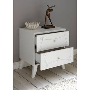 Tables de chevet Olema (lot de 2) Blanc - Bois manufacturé - 51 x 56 x 39 cm