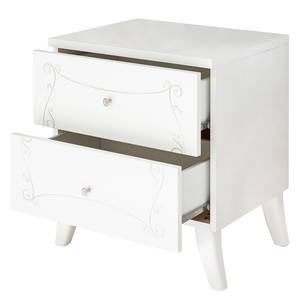 Tables de chevet Olema (lot de 2) Blanc - Bois manufacturé - 51 x 56 x 39 cm