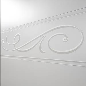 Armoire à portes coulissantes Soyana Blanc - Bois manufacturé - 243 x 230 x 58 cm