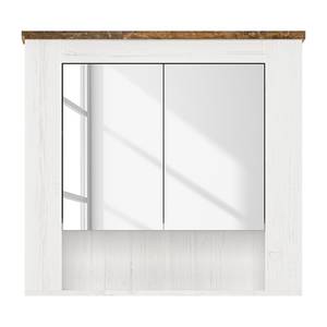 Armoire de toilette Massa Marron - Bois manufacturé - Verre - 71 x 77 x 17 cm