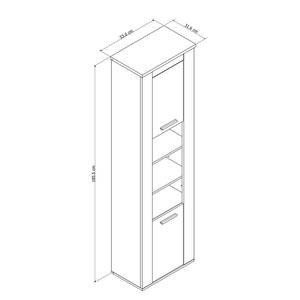 Colonne de salle de bain Massa Marron - Bois manufacturé - 53 x 185 x 31 cm