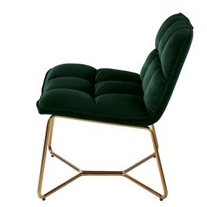 Loungefauteuil Romy fluweel - donkergroen