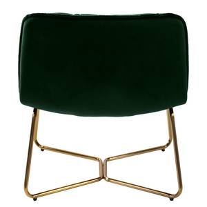 Loungefauteuil Romy fluweel - donkergroen