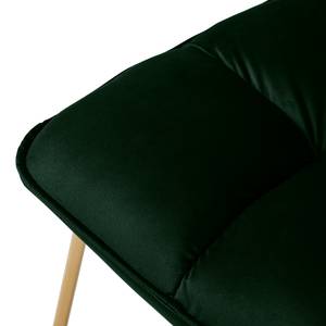 Loungefauteuil Romy fluweel - donkergroen