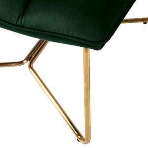 Fauteuil lounge Romy Velours - Vert foncé