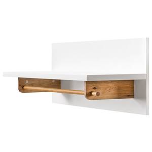 Wandgarderobe Tenabo deels massief eikenhout - wit/eikenhout