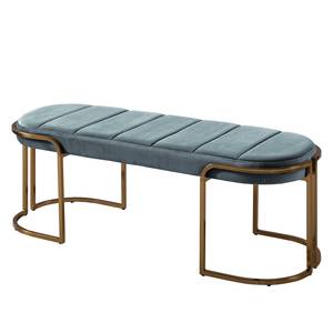 Banc Venette Velours - Bleu gris