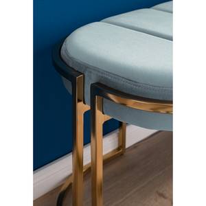 Banc Venette Velours - Bleu gris