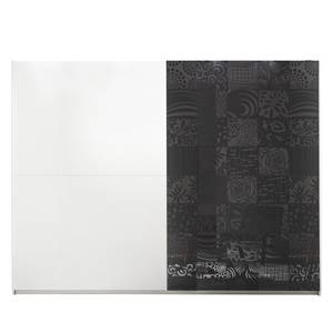Chambre complète Laussonne I (4 élém.) Blanc / Graphite - Largeur : 275 cm