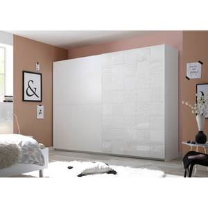 Chambre complète Laussonne I (4 élém.) Blanc brillant / Blanc mat - Largeur : 275 cm