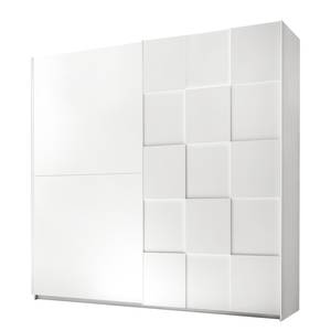 Chambre complète Coux (4 élém.) Blanc brillant / Blanc mat - Largeur : 220 cm