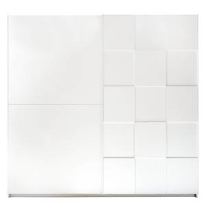 Chambre complète Coux (4 élém.) Blanc brillant / Blanc mat - Largeur : 220 cm