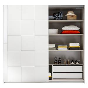 Chambre complète Coux (4 élém.) Blanc brillant / Blanc mat - Largeur : 220 cm