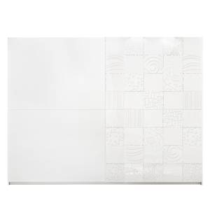 Chambre complète Laussonne II (4 élém.) Blanc brillant / Blanc mat - Largeur : 275 cm