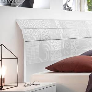 Chambre complète Laussonne II (4 élém.) Blanc brillant / Blanc mat - Largeur : 275 cm