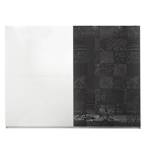 Chambre complète Laussonne II (4 élém.) Blanc / Graphite - Largeur : 275 cm