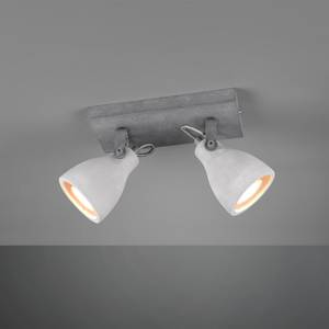 Plafondlamp Concrete aluminium - 2 lichtbronnen - Aantal lichtbronnen: 2