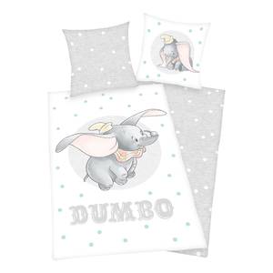 Beddengoed Dumbo Cutie Katoen - wit/grijs