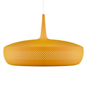 Suspension Clava Dine Aluminium / Matière plastique - 1 ampoule - Jaune / Blanc