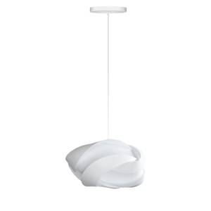 Hanglamp Ribbon Mini metaal/kunststof - 1 lichtbron - Wit