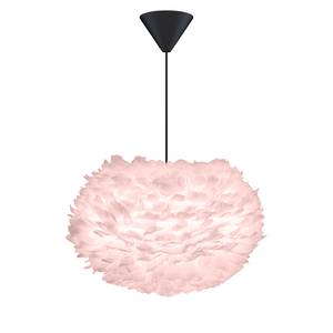 Hanglamp Eos V veren/kunststof - 1 lichtbron - Zwart/roze