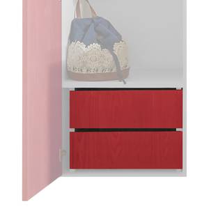 Lade-element Bedombouw kast Rood - Wit - Plaatmateriaal - 49 x 39 x 45 cm