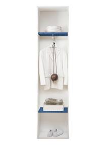 Garderobe Enjoy Weiß / Blau - Höhe: 205 cm