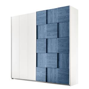 Schwebetürenschrank Enjoy III Weiß / Blau - 243 x 230 cm