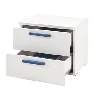 Tables de chevet Enjoy (lot de 2) Blanc / Bleu