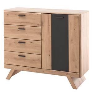 Kast Coulogne balkeneikenhouten look/grijs - Breedte: 119 cm