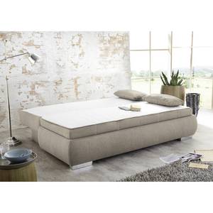 Canapé boxspring convertible Madang Tissu - Beige